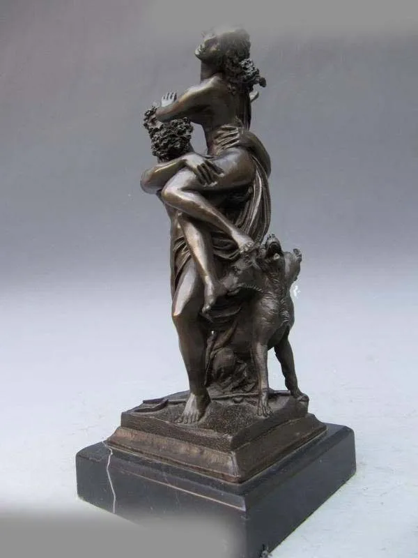 

Hades Grab Persephone Nude Bronze Statue & Dog Cerberus Art statuary