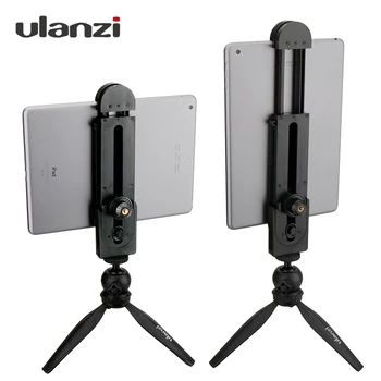 

Ulanzi 5-12'' Tablet Mount Tripod Stand, Tabletop Pad Adapter Clamp Holder Tripod for iPad Air Pro Mini 2 3 4 Xiaomi Mipad 2 PC