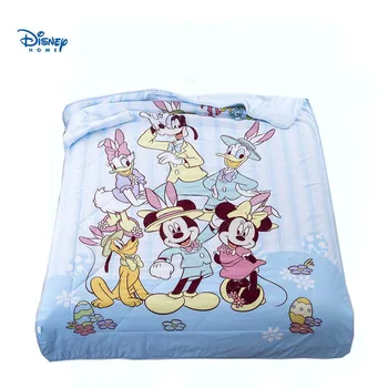

blue mickey mouse bed linens queen size quilted bedspreads 3d 100% cotton beddings twin size for kid boy disney bed cover decors