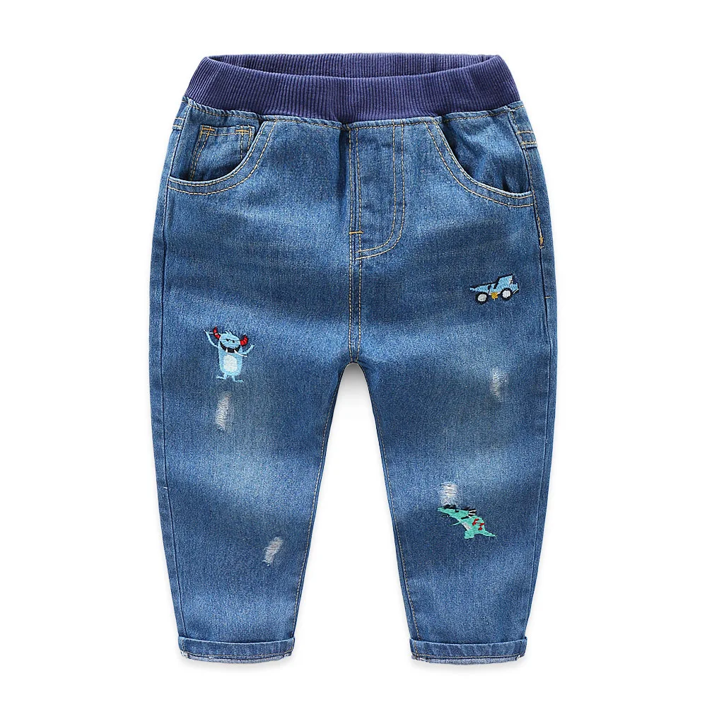 Pants Kids Trousers Fashion Girls Jeans Children Boys Ripped Jeans Kids ...