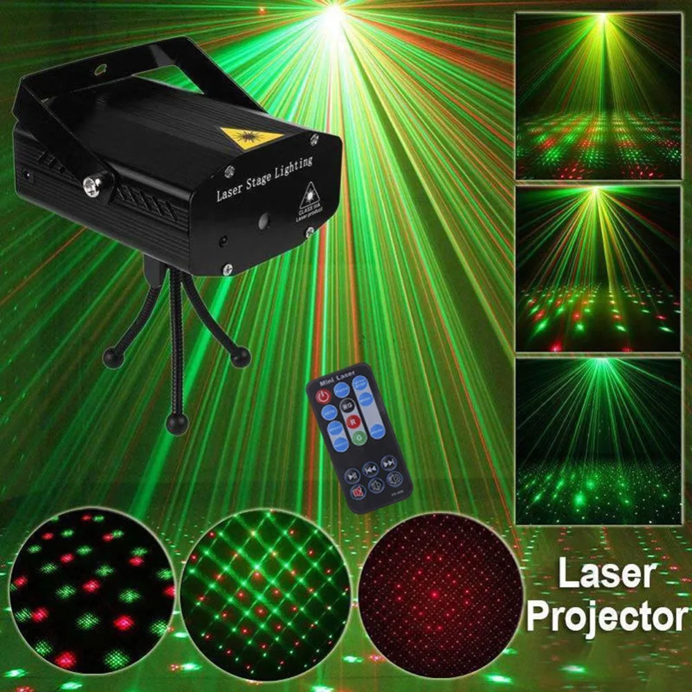 

Christmas Led Laser Light party Star Projector Outdoor Garden Decoration Waterproof Red Green Showers Lawn Static For KTV Party