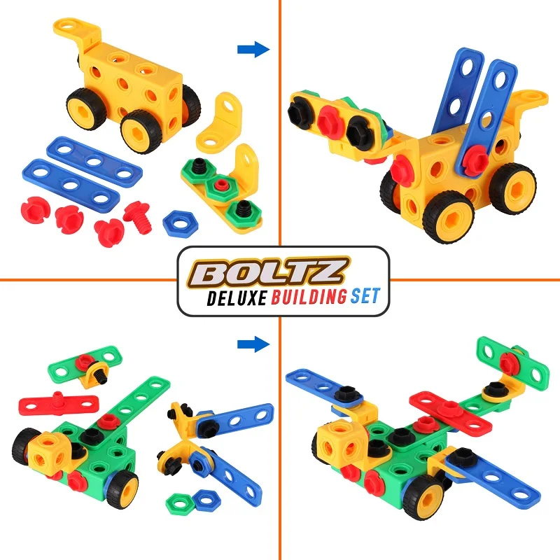 Blocos de Construção Kit de Construção Peça Jogos Criativos Divertido Atividade Caule Brinquedos Educacional Engenharia Conjunto Aprendizagem Melhores 101 7 Blocos de encaixar