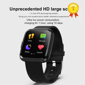 

2019 1.3 inch full screen touch smart watch smart bracelet Multi-sport mode ip67 waterproof wrist band heart rate sleep monitor