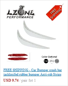 LZONE-новинка, универсальный, подходит для переднего бампера, для губ, сплиттер, плавники, спойлер для тела, Canards Valence, подбородок, JR-BS21