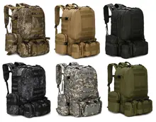 2017 Correas Al Aire Libre 55L Mochila Táctica Militar de La Vendimia Amy Camuflaje Camping Senderismo Mochilas Bolsas Mochila de Escalada