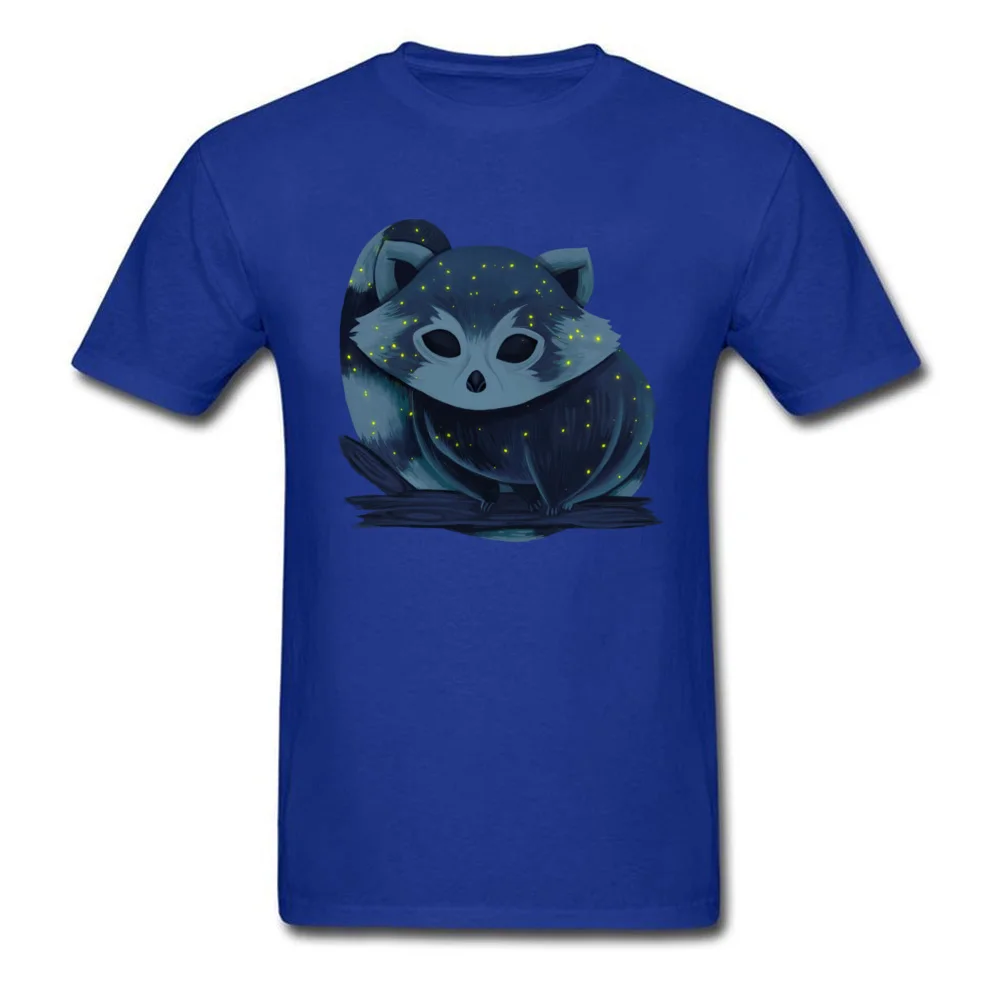 RED PANDA FROM SPACE Funky Print Tops T Shirt Crewneck Summer 100% Cotton Short Sleeve T Shirts for Men Gift Clothing Shirt RED PANDA FROM SPACE blue