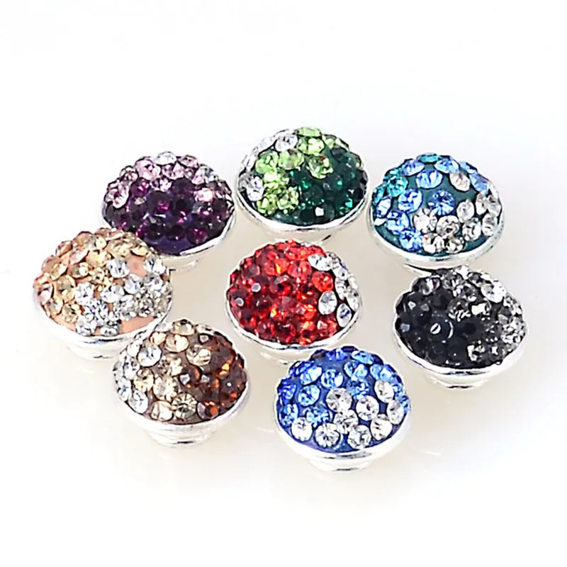 Pave crystal jewelpops подходит для браслетов kameleon ожерелий колец серебряных покрытий 925