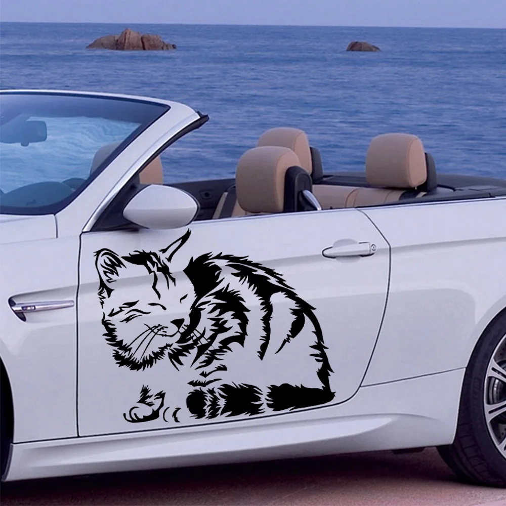 

Colorful Cat Carbon Sticker Offroad Suv Waterproof Accessories