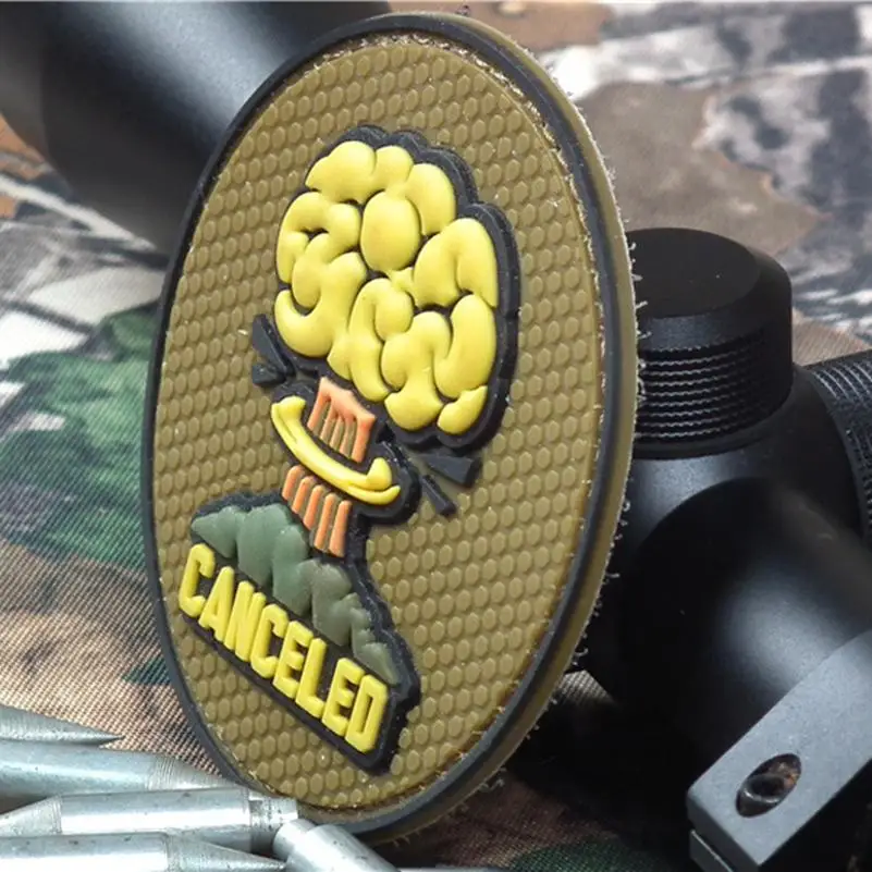 

CANCELED 3D RUBBER PVC TACTICAL ARMY ISAF MORALE FULL COLOR BADGE