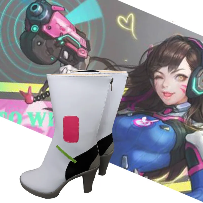 Популярная игра OW D. VA Song Hannah cosplay in maiden Костюм Хэллоуин супергерой реквизит
