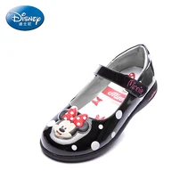 Disney милые туфли принцессы 2018 весна девушки оборками Микки кожаные туфли маленьких детей студентов и детские кеды