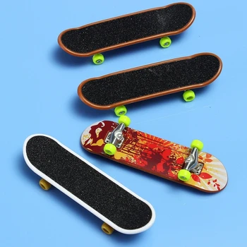 

2 Pcs Finger Skateboard Toy Kids Mini Fingerboard Toy Animation Neighboring Model Alloy & ABS Children Playing Toys #20