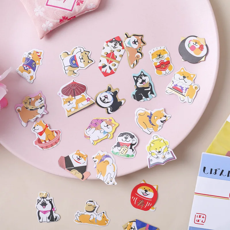 Kawaii японская Акита Собака Декоративные наклейки из бумаги васи Скрапбукинг