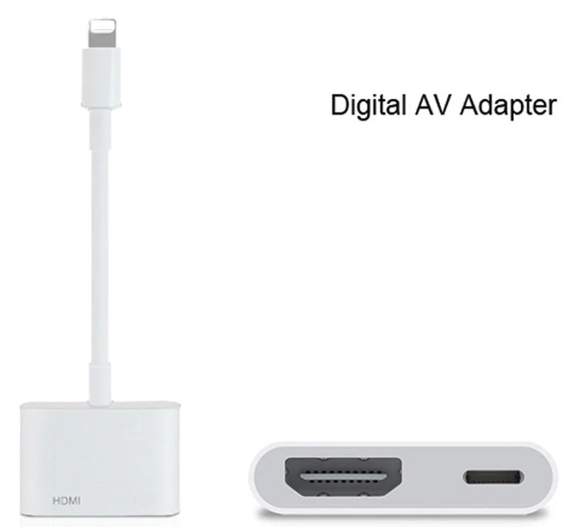 Высокое качество для AV HDMI/HD ТВ цифровой кабель адаптер для iphone 8 X XS 5 5S 6 6s для ipad 5 для iphone 7 7 plus iso 12