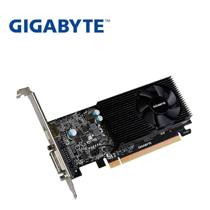 FULL NEW Gigabyte GT1030 2G half-high graphics card HTPC knife card LP version desktop computer game mini chassis alone