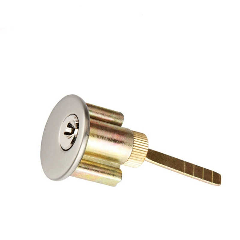 Home Door Gate Single Cylinder Deadbolt Chrome Metal Dead Bolt Door Lock 1
