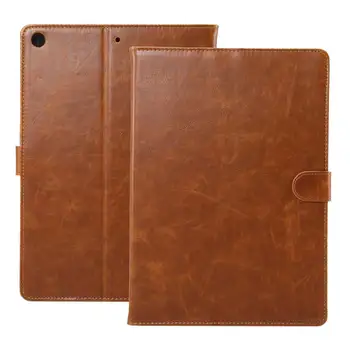 

Crazy Horse Pattern Retro Leather Case for iPad 9.7 inch 2017 Tablet PC Business Stand Card Smart Cover for Apple iPad 9.7" 2018