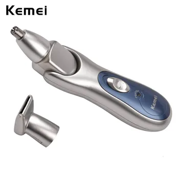

Kemei 2 In 1 Portable Rechargeable Electric Nose Hair Trimmer Clipper Sideburns&Eyebrow Cutter for Men Ladies Accessories Razor