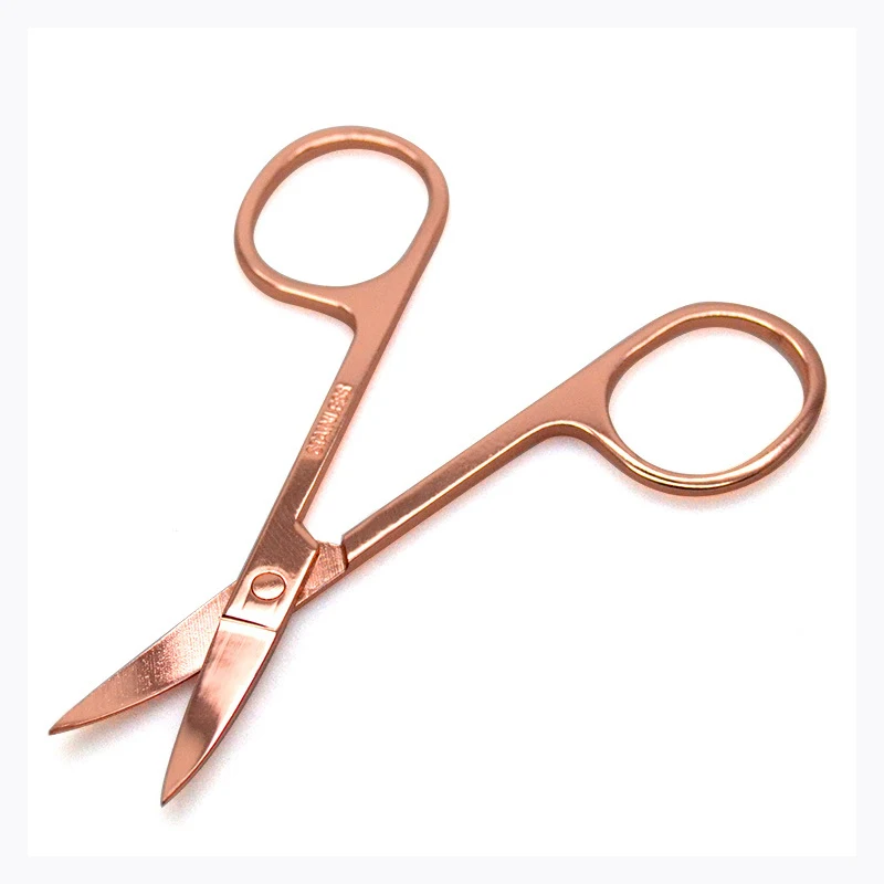 

1Pcs Stainless Steel Eyebrow Trimmer Hair Scissors Eyebrow Eyelashes Makeup Shaver Scissors Cuticle Manicure Tools Hair Trimmer