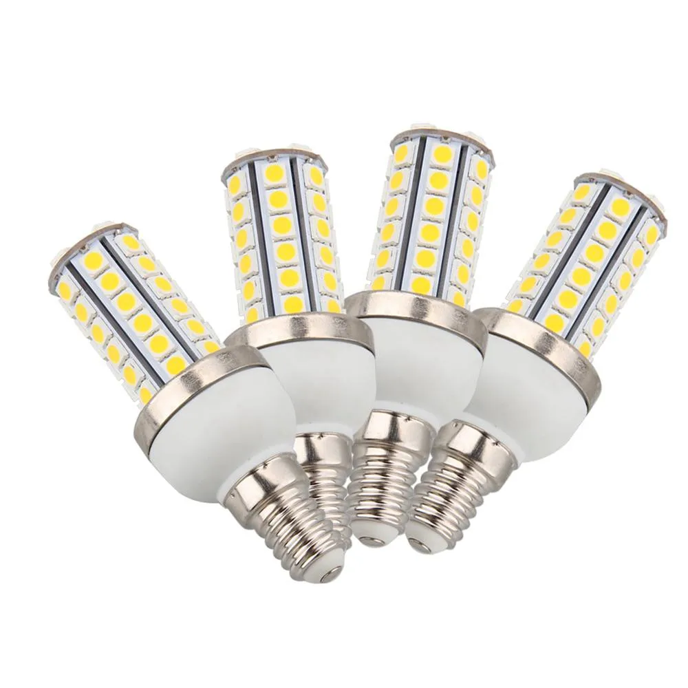 

4pcs E14 LED Corn Lamp 6W Warm White 48LEDs 5050SMD 48LEDs Corn Light Bulb for home AC220-240V