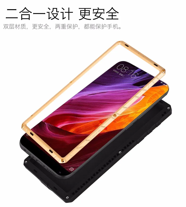 Роскошный уличный IMATCH для Xiaomi mi 9 mi x 2 2S спортивный армейский Тактический противоударный водонепроницаемый металлический и силиконовый чехол для телефона