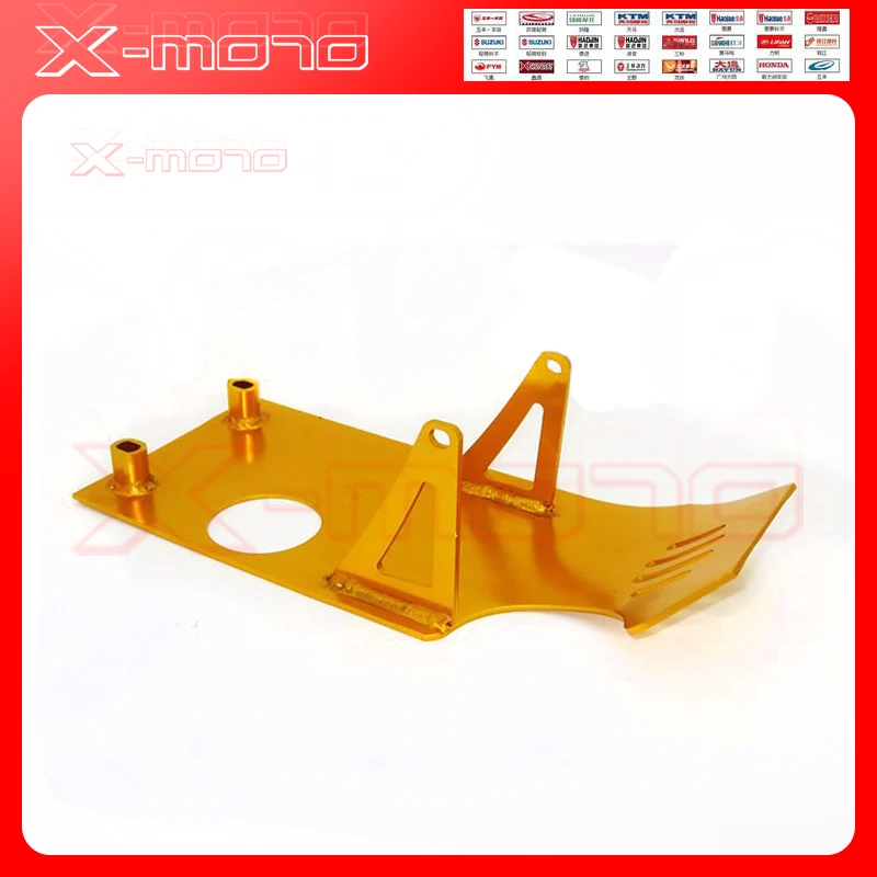 Алюминий Skidplate опорная плита двигатель защитный чехол XR50 CRF50 XR CRF 50 SDG SSR Coolster 70 90 110 125CC для Dirt Pit Bike