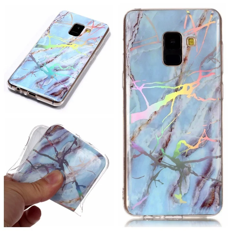 YiKELO мраморный Мягкий ТПУ силиконовый чехол для Samsung Galaxy A3 A5 A6 A8 Plus 2018 2017 A320 Золотое