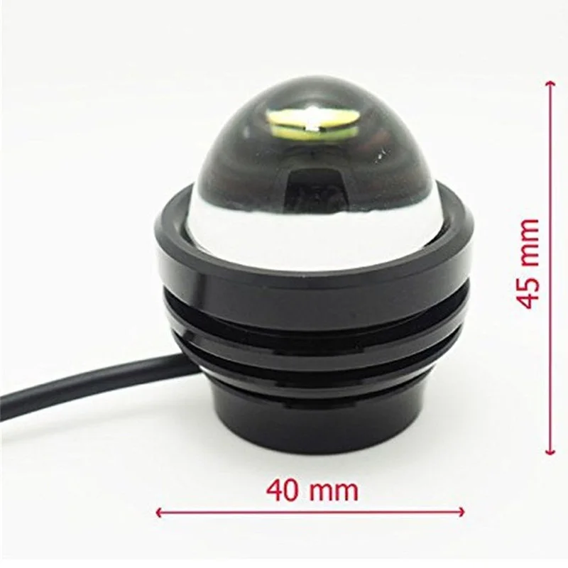 2Pcs DC 12V 15W Automobile Car Led Lens Fog Lamp eagle Eye Refit Fish eye Fog Lamp Hawk Eagle Eye Moto Daytime Running Light DRL