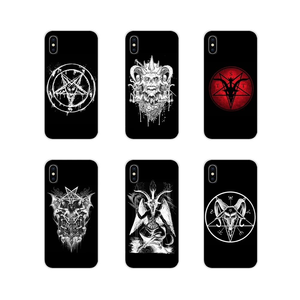 satan pentagram occult evil Logo For Sony Xperia Z Z1 Z2 Z3 Z5 compact M2 M4 M5 C4 E3 T3 XA Huawei Mate 7 8 Y3II Soft TPU Covers | Мобильные