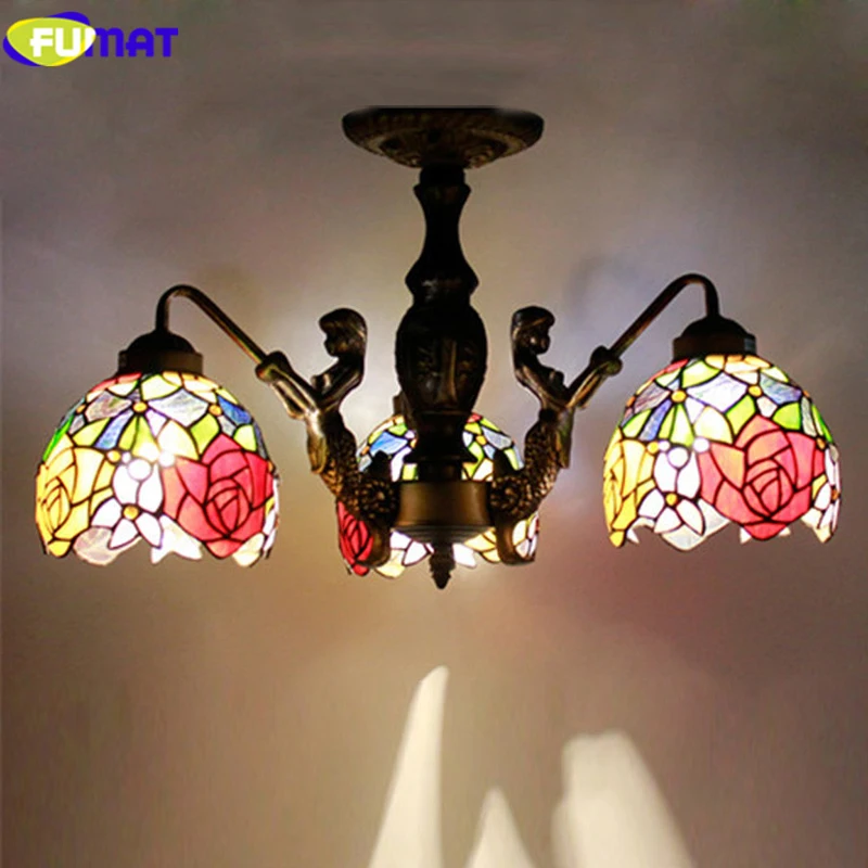 Tiffany-Stained-Glass-Pendant-Lamp-