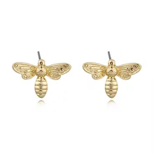 

Special Punk European Boho Gold Animal Bee Stud Earrings Bee Earstud Earring Women Jewelry Statement Minimalist Metal Earrings