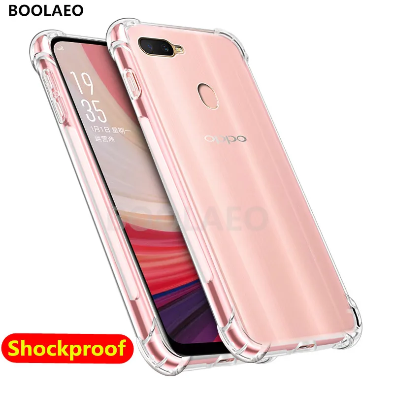

Shockproof Case For OPPO F5 F7 F9 A3S Clear TPU soft Silicone on for OPPO R17 A79 A73 R9 R9S R11 F1 F3 PLUS A5 A83 cases Cover