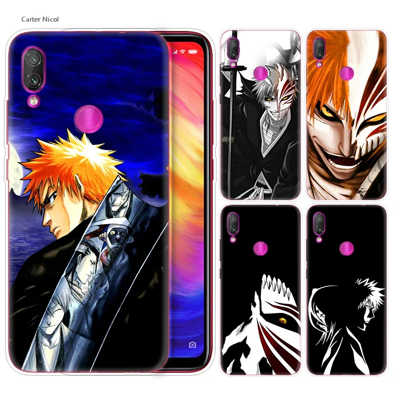 

Silicone Case for Xiaomi Redmi Note 7 6 5 Plus Mi A2 8 Lite Pro Prime Play Phone Cases Cover Bleach Anime Kurosaki Ichigo