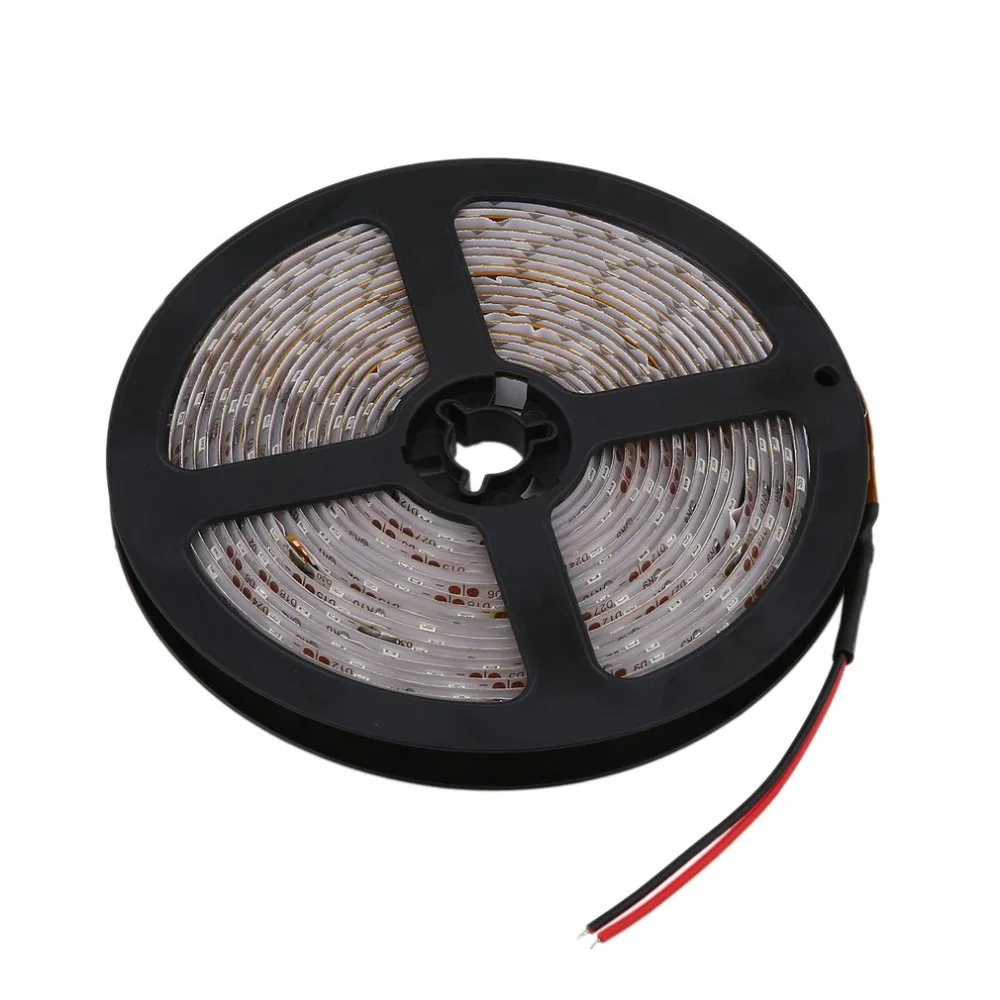 5M/3528/300 LED Waterproof Single LED Strip Lamp 12V Warm Cool White