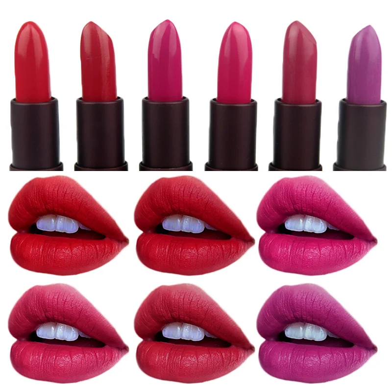 

GORON Brand Makeup 24Pcs/Lot Smooth Moisturizing Lipstick Pigment Lips Tint Make Up Long Lasting Red Lip Stick L056-24LB