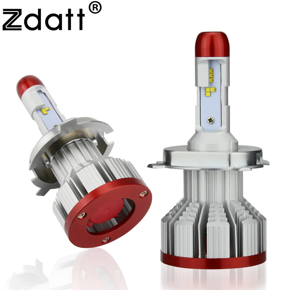 Zdatt зэс H4 LED H7 H8 H9 H11 H1 H3 светодиодные лампы 9005 HB3 9006 HB4 фар 12000Lm света автомобиля canbus 12 В туман лампа автомобилей 6500 К автомобиль