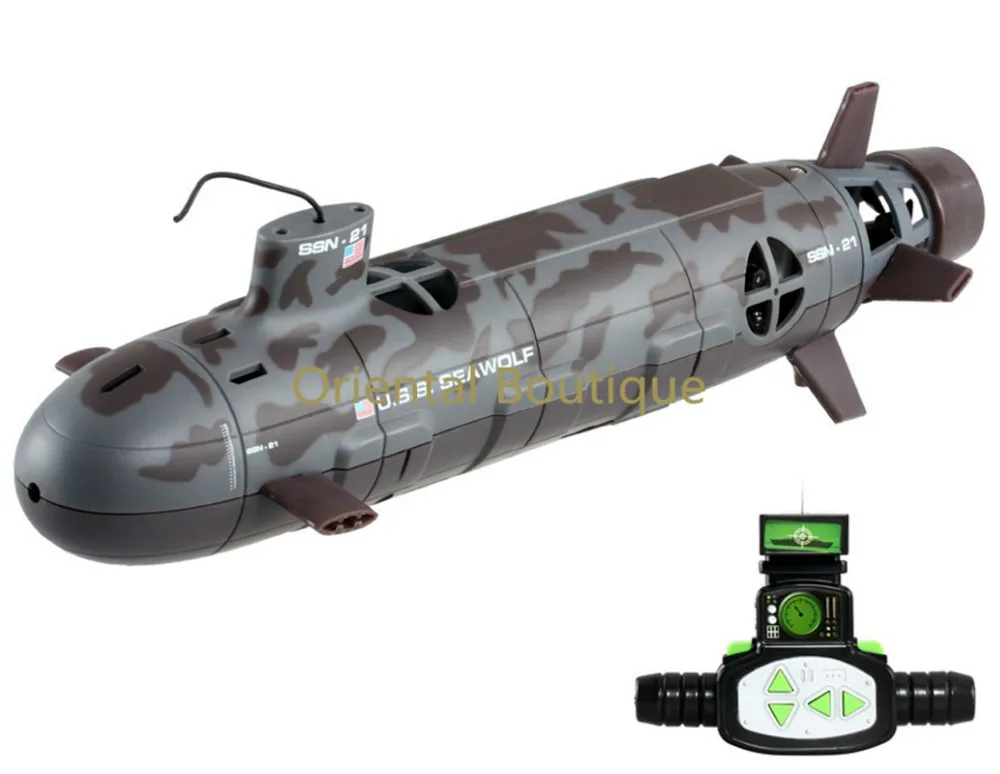 13000 Seawolf 6 Channel 35 cm RC Submarino Nuclear Submarino De
