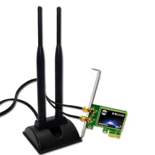 PCIe pci-Express 300 M Двухдиапазонная 2,4/5G беспроводная WiFi карта 6dBi антенна-удлинитель