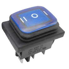 Лодка автомобиль пластик морской оборудования кулисный переключатель аксессуары тумблер автозапчасти 6 контактов с светодиодный свет 3 положения вкл