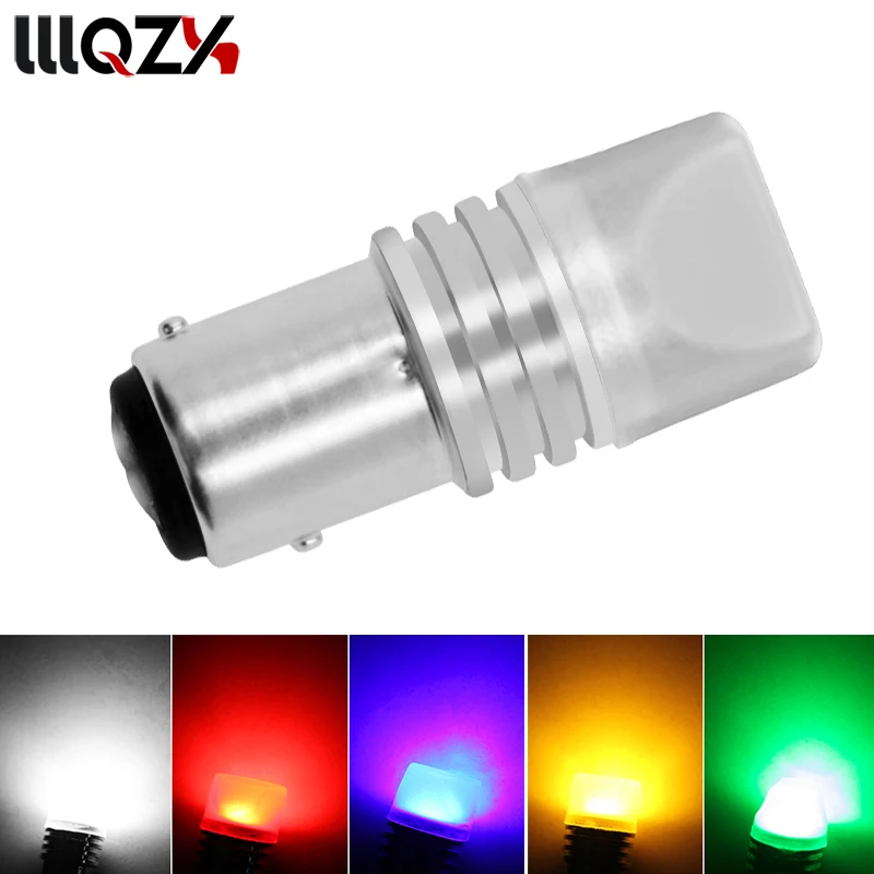 

1x p21w bay15d ba15s P21/5W 1156 1157 led COB 12v auto Brake light White red car led Bulbs rear Turn signal lamp parking Styling
