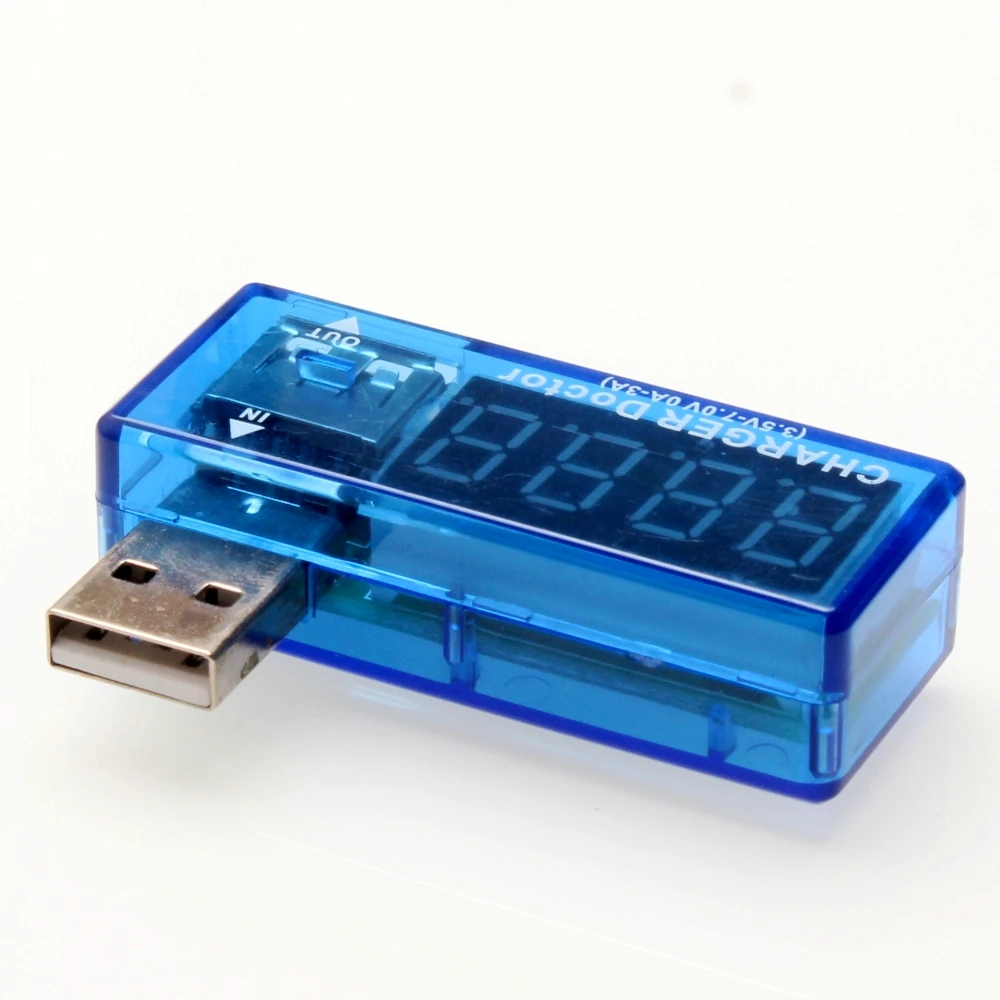 Зарядное устройство USB светодиодный дисплей Doctor In line измеритель напряжения и