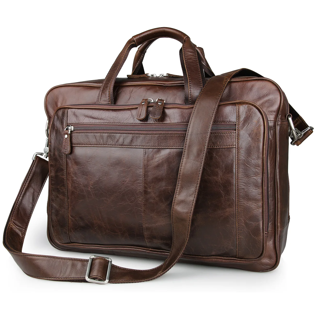 2016 Real Maletin Hombre 17 Inch Laptop Briefcase Genuine Leather Men Bag Handbag Business Bags ...