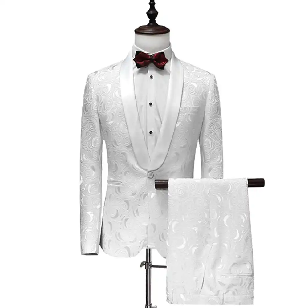 plus size white suits