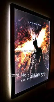 

Led Illuminated Aluminum Snap Frame Movie Poster Display Light Box for Home theatre