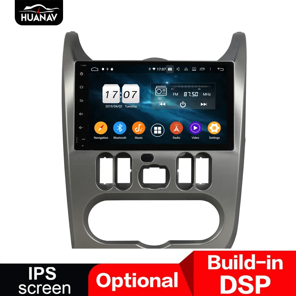 

DSP Android 9 GPS Navigation DVD player for Renault Dacia Duster Logan Sandero 2008+autoradio stereo player head uint multimedia