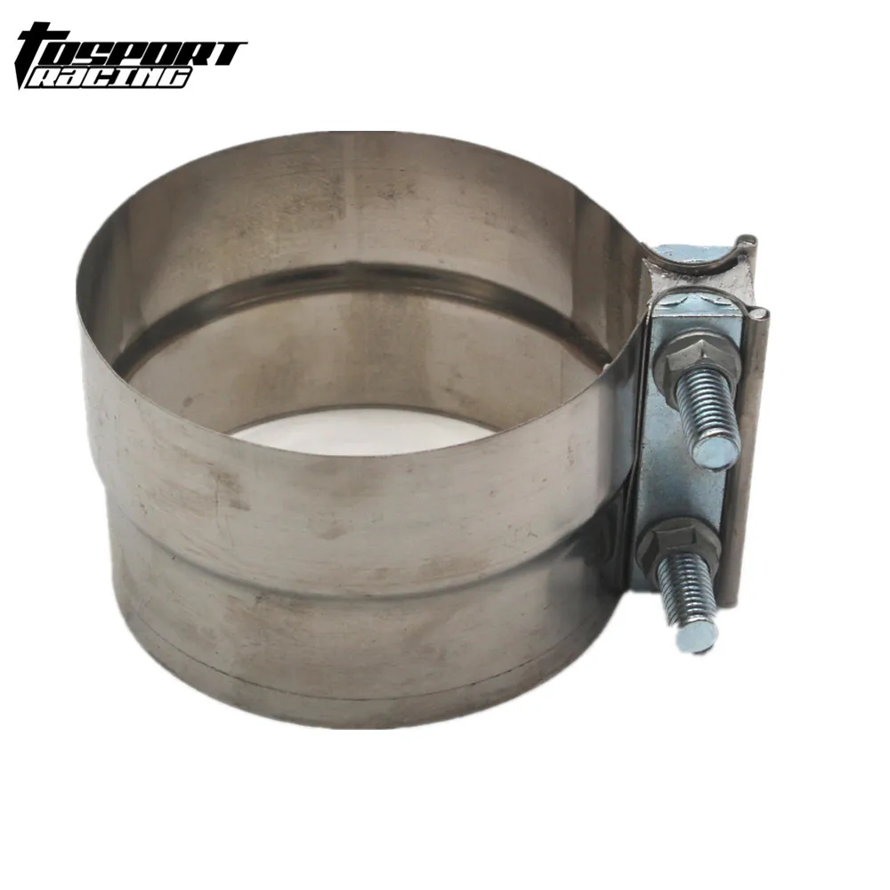 4.5" 115MM Stainless Exhaust Band Clamp Step Clamps for Catback Muffler