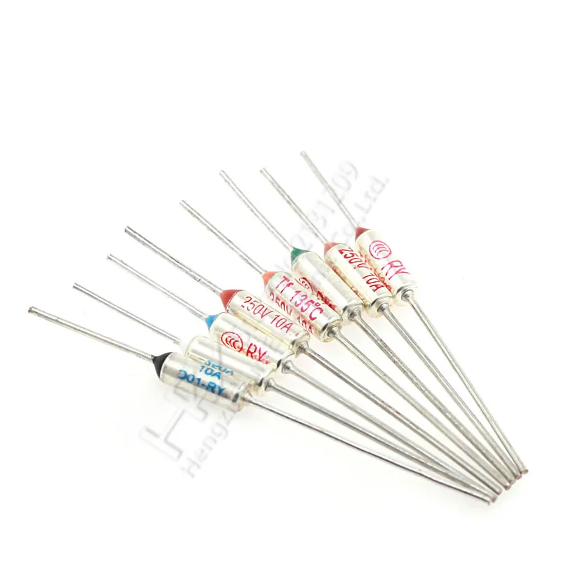 TF Thermal Fuse RY 10A 15A 250V Temperature Fuse 65C 85C 100C 105C 100C 120C 130C 152C 165C 185C 192C 200C 216C 240C 280C 300C