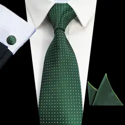 RBOCOTT 8 см галстук наборы для ухода за кожей новый дизайн для мужчин плед и точка пейсли галстук носовой платок запонки Бизнес Свадебная