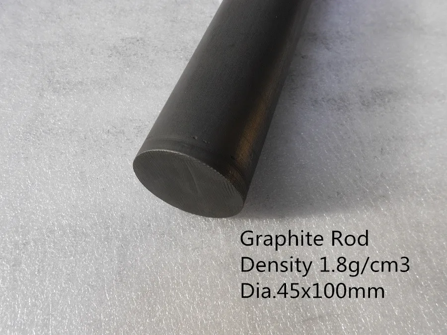 FREE SHIPPING Dia.45*100mm graphite rods ,Pure graphite structure