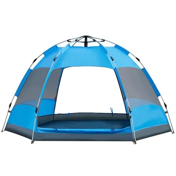 

3-5 Person Ultralarge Double Door Automatic Openning Tents Family Tourist Tents Double Layer Windproof 4 Season Tent AA12035